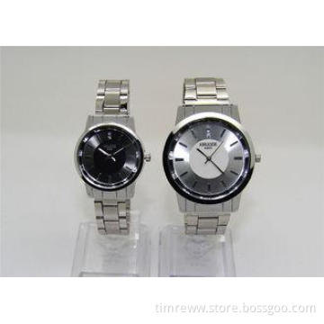 Sun ray dial Couple Wrist Watches Metal Strap , PC21S lover